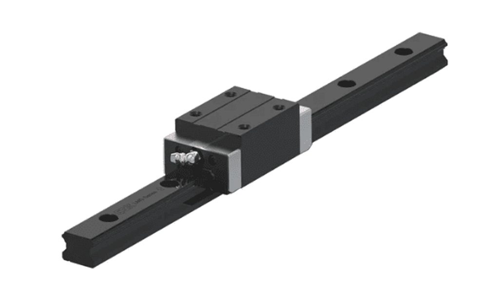 Linear guideway with black chrome coating