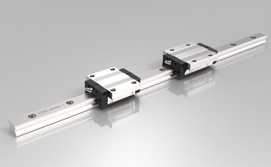 CSK LMG linear guideway with two carriages