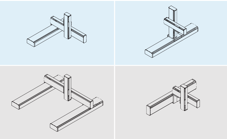 Examples of KK axis combinations, part 1